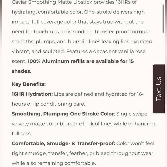 Laura Mercier 620 Pink Tulle Caviar Smoothing Matte Lipstick New Full Size - Picture 7 of 10